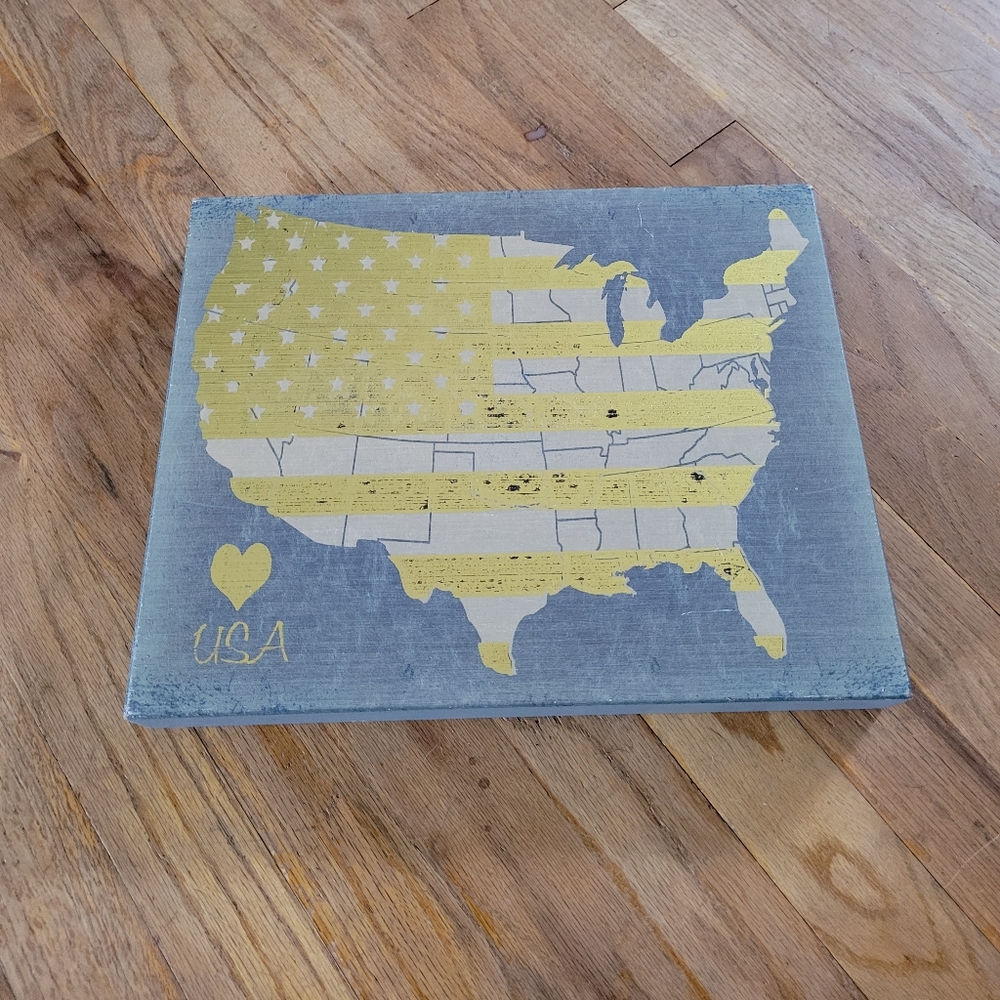 USA Wood Flag Artwork